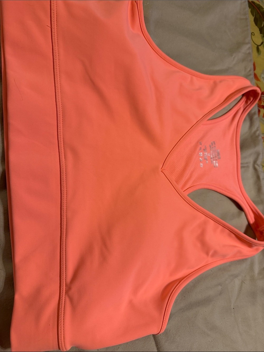Zenana Outfitters Coral Racerback Sports Bra